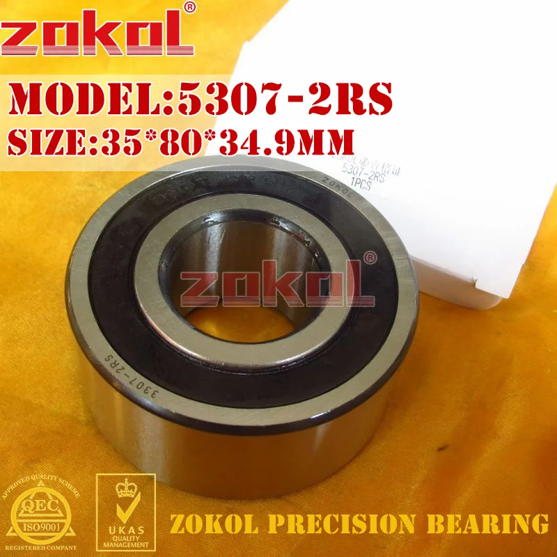 Подшипник ZOKOL 5307 2RS 3307 2RZ (3056307) осевой радиально-упорный шарикоподшипник 35*80*34,9 мм
Подшипник ZOKOL 5307 2RS 3307 2RZ (3056307) осевой радиально-упорный шарикоподшипник 35*80*34,9 мм