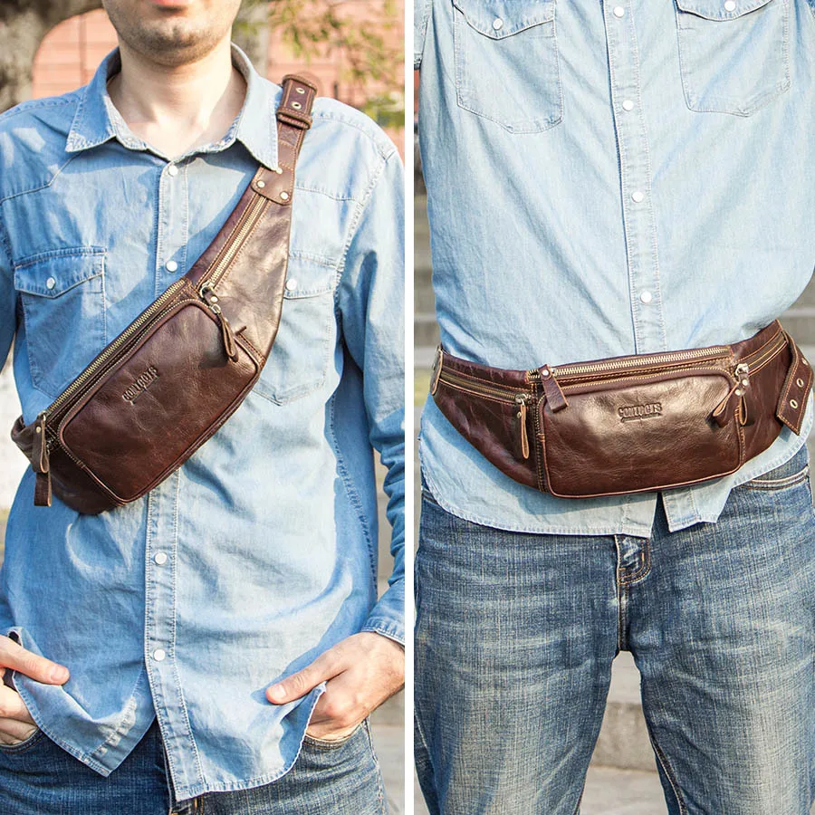 2021 Real Cow Leather Men Waist Bag New Casual Small Fanny Pack Male Waist Pack For Cell Phone And Credit Cards Travel Chest Bag
2021 Real Cow Leather Men Waist Bag New Casual Small Fanny Pack Male Waist Pack For Cell Phone And Credit Cards Travel Chest Bag