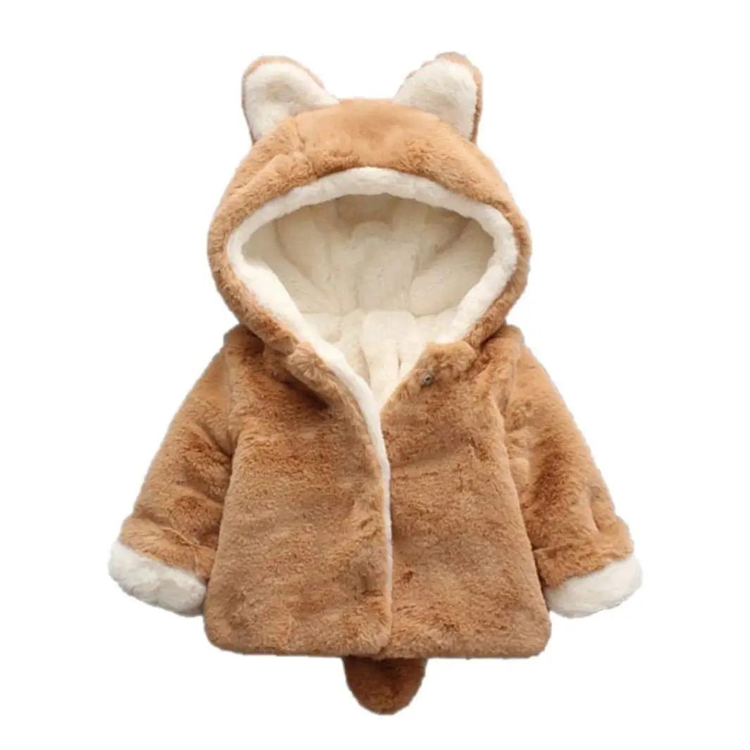 Cute Baby Fur Coat Solid Rabbit Eears Thick Jacket Coat for 9-36month Baby Newborn Infant Hooded Winter Warm Jacket Coat
Cute Baby Fur Coat Solid Rabbit Eears Thick Jacket Coat for 9-36month Baby Newborn Infant Hooded Winter Warm Jacket Coat