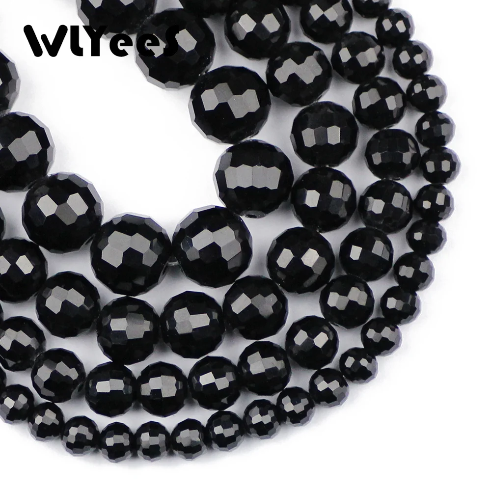 WLYeeS Hight Quality Faceted Black Glass Beads 6 8 10 12mm Round Loose Space Beads For Jewelry Bracelet necklace Making DIY Ball
WLYeeS Hight Quality Faceted Black Glass Beads 6 8 10 12mm Round Loose Space Beads For Jewelry Bracelet necklace Making DIY Ball