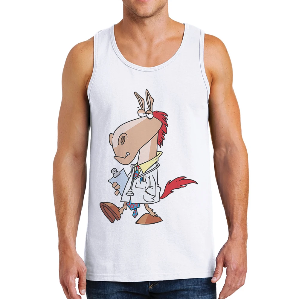 Fashion Fitness New Brand Tank Top Mens Quality Cotton Tops Men Sleeveless Shirts Funny Horse Doctors Printed Man Tanks Clothes
Fashion Fitness New Brand Tank Top Mens Quality Cotton Tops Men Sleeveless Shirts Funny Horse Doctors Printed Man Tanks Clothes