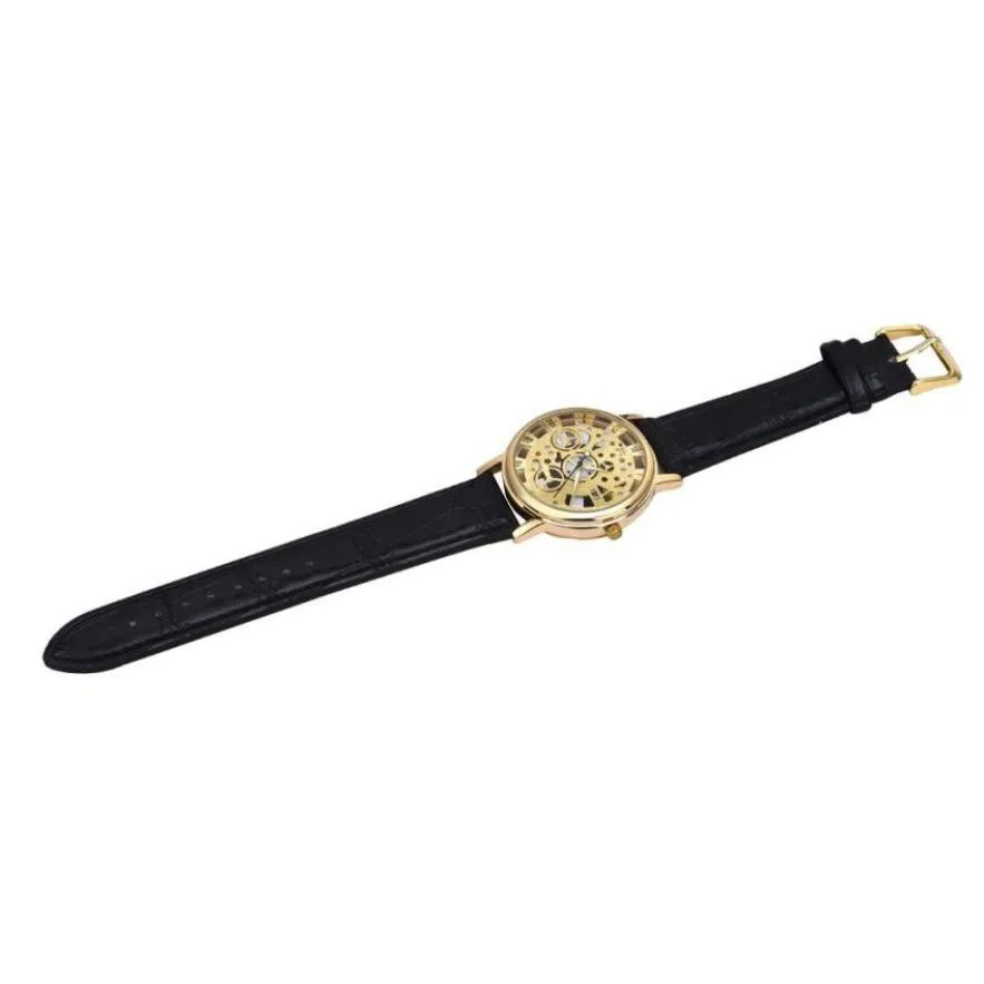 Timezone#402 Fashion Men's Watch Leather Strap Quartz Analog Watch