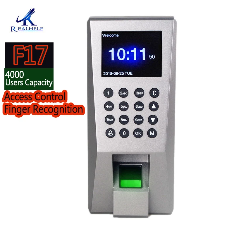 Fingerprint Attendance 2000Fingerprin Capacity Keyboard Access Control Finger Recognition Employee Attendance Monitoring Machine
Fingerprint Attendance 2000Fingerprin Capacity Keyboard Access Control Finger Recognition Employee Attendance Monitoring Machine