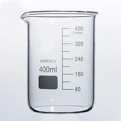 Capacity 400ml Low Form Beaker Chemistry Laboratory Borosilicate Glass Transparent Beaker flask Thickened with spout
Capacity 400ml Low Form Beaker Chemistry Laboratory Borosilicate Glass Transparent Beaker flask Thickened with spout