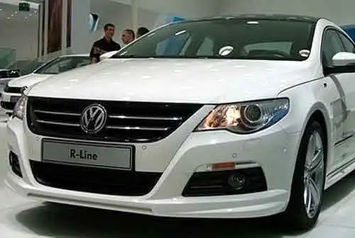 Неокрашенный R-Line Стиль передний спойлер PU подходит для VW Passat CC 2009-2012 V021F |