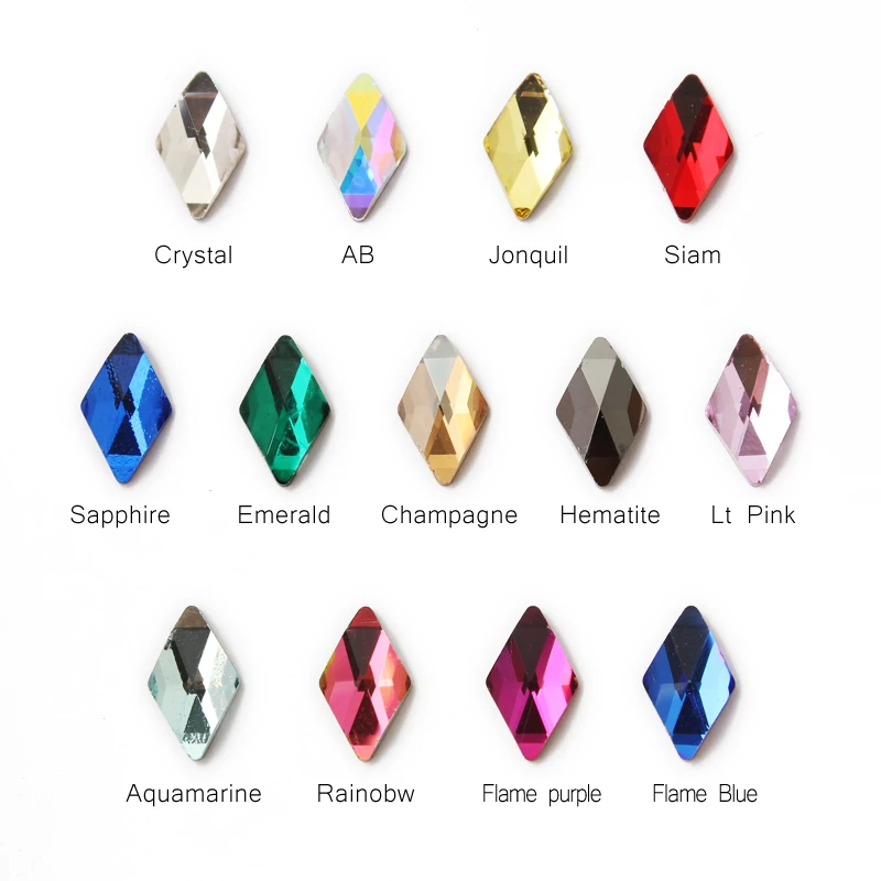 New sale Korean Fashion 3D Nail Art Rhinestone Rhombus 6X10mm Flatback Crystal Stones For DIY Nail art Decoration
New sale Korean Fashion 3D Nail Art Rhinestone Rhombus 6X10mm Flatback Crystal Stones For DIY Nail art Decoration