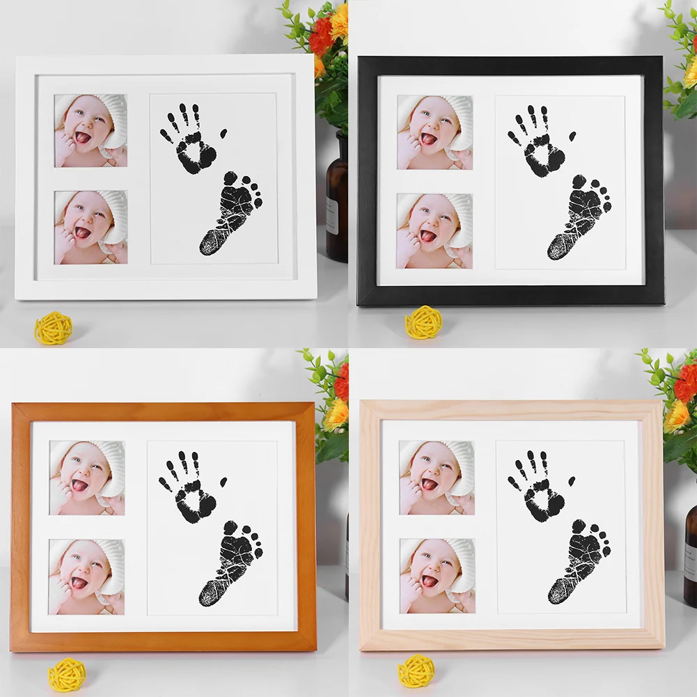 New Three Grid Baby Handprint Footprint Wooden Photo Frame with Stamp Ink Pad Baby Decor Gift Kids Imprint Hand Inkpad Souvenirs
New Three Grid Baby Handprint Footprint Wooden Photo Frame with Stamp Ink Pad Baby Decor Gift Kids Imprint Hand Inkpad Souvenirs