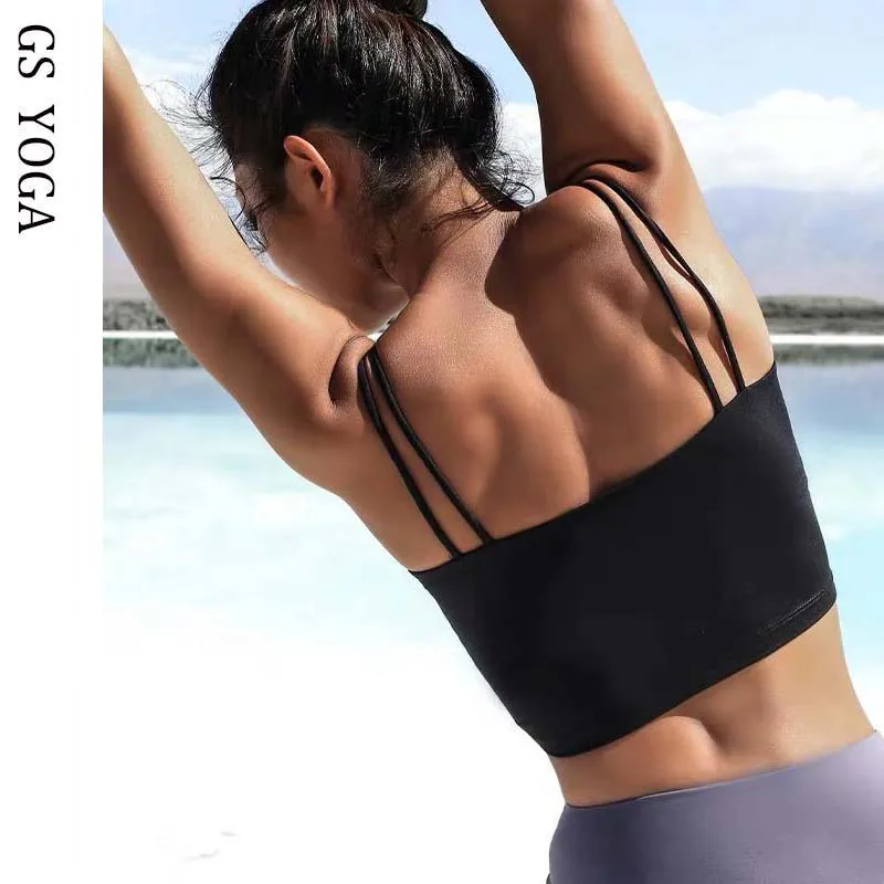 Woman Sexy straps Fitness Bras Top Sports Bra Active Wear Fitness vest For Sport Bh Female Yoga Crop Tops Women Gym Brassiere
Woman Sexy straps Fitness Bras Top Sports Bra Active Wear Fitness vest For Sport Bh Female Yoga Crop Tops Women Gym Brassiere