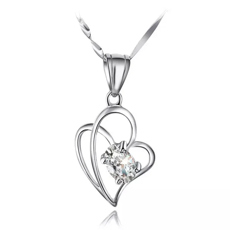 100% 925 sterling silver fashion love heart shiny crystal ladies`pendant necklaces jewelry short chain drop shipping
100% 925 sterling silver fashion love heart shiny crystal ladies`pendant necklaces jewelry short chain drop shipping