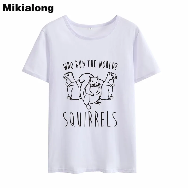 Mikialong Cute SQUIRRELS Graphic Tees Women Short Sleeve Kawaii Tshirt Women Summer Tops High Quality Black White T-shirt Femme
Mikialong Cute SQUIRRELS Graphic Tees Women Short Sleeve Kawaii Tshirt Women Summer Tops High Quality Black White T-shirt Femme