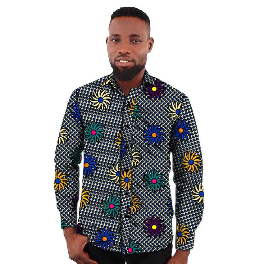 African clothing men's shirt long sleeve Ankara turn down collar print tops customized for wedding outfit male dashiki
African clothing men's shirt long sleeve Ankara turn down collar print tops customized for wedding outfit male dashiki