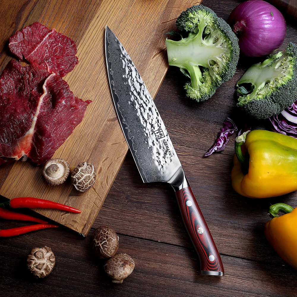 SUNNECKO 8" inch Kitchen Chef's Knife Cutting Tools Damascus AUS-10 Steel Sharp Blade 60HRC G10 Handle Christmas Gift
SUNNECKO 8" inch Kitchen Chef's Knife Cutting Tools Damascus AUS-10 Steel Sharp Blade 60HRC G10 Handle Christmas Gift