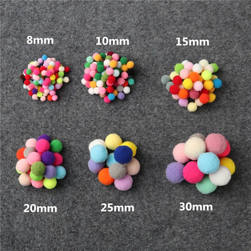 20g Pompones 10/15/20/25/30mm Pompom Fur Craft DIY Soft Pom Poms Wedding/Home Decoration Sewing On Cloth Accessories
20g Pompones 10/15/20/25/30mm Pompom Fur Craft DIY Soft Pom Poms Wedding/Home Decoration Sewing On Cloth Accessories