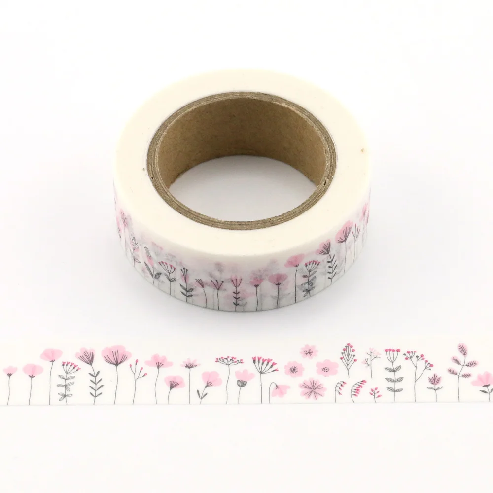 1pc pink flower Decorative Washi Tape Paper DIY Scrapbooking Adhesive Tape 10m School Office Supply
1pc pink flower Decorative Washi Tape Paper DIY Scrapbooking Adhesive Tape 10m School Office Supply