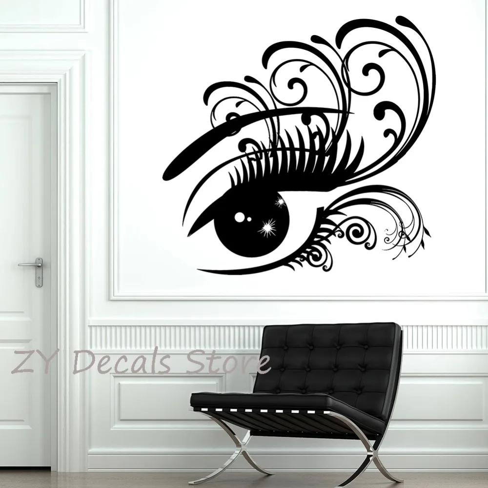 Women's Eye with Big Eyelashes Wall Stickers Beauty Salon Decor Mural Modern Girls Room Decoration Wall Decals Bedroom S668
Women's Eye with Big Eyelashes Wall Stickers Beauty Salon Decor Mural Modern Girls Room Decoration Wall Decals Bedroom S668