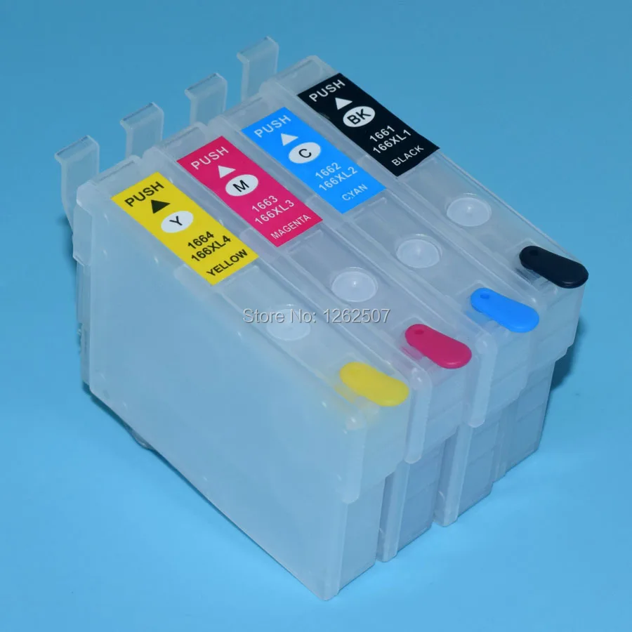 Asia use T16 T16XL T1661-T1664 Empty Refill Ink Cartridges With Auto Reset Chips For EPSON Me10 Me101 Printer ink cartridges
Asia use T16 T16XL T1661-T1664 Empty Refill Ink Cartridges With Auto Reset Chips For EPSON Me10 Me101 Printer ink cartridges