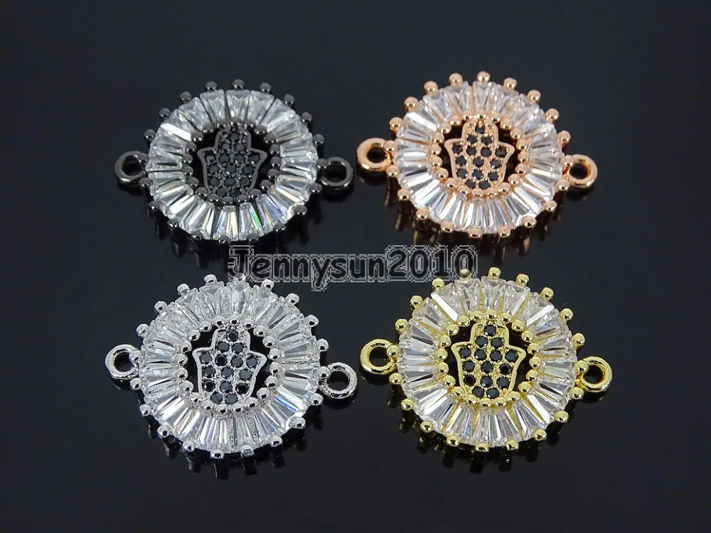 Rectangle Black Zircon Gems Stones Pave Hamsa Hand Bracelet Connector Charm Beads Gold Silver Rose Gold 10Pcs/Pack
Rectangle Black Zircon Gems Stones Pave Hamsa Hand Bracelet Connector Charm Beads Gold Silver Rose Gold 10Pcs/Pack