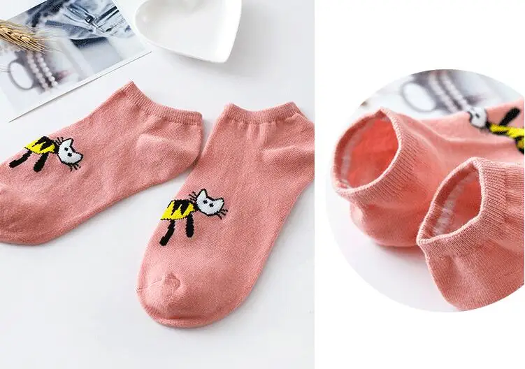 10pair/ lot Women Sock Slippers Animal Cat Cartoon Short 100% Cotton Invisible socks Breathable Casual Ladies Funny S145
10pair/ lot Women Sock Slippers Animal Cat Cartoon Short 100% Cotton Invisible socks Breathable Casual Ladies Funny S145