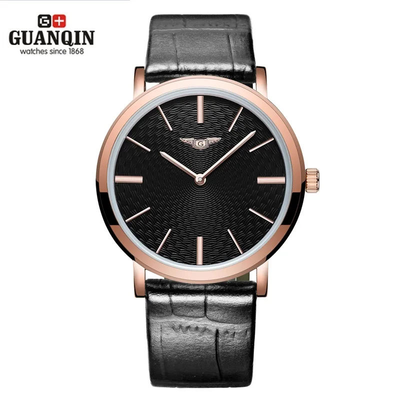 GUANQIN Ultra Thin Watch Men Luxury Brand Men Watches Analog Quartz Wristwatch Waterproof Leather Strap Watch relogio masculino
GUANQIN Ultra Thin Watch Men Luxury Brand Men Watches Analog Quartz Wristwatch Waterproof Leather Strap Watch relogio masculino