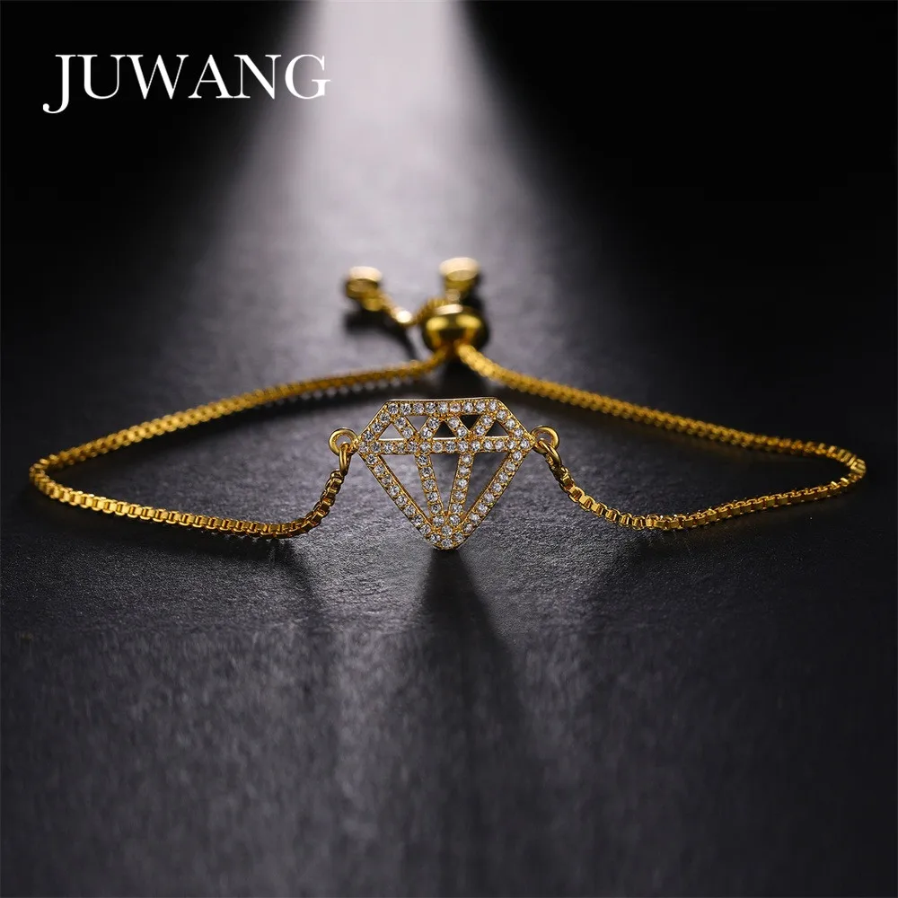 JUWANG Luxury AAA Cubic Zirconia Bracelet Bangle for Woman Girl Gold Color Link Adjustable Chain Charm Fahion Jewelry Wedding
JUWANG Luxury AAA Cubic Zirconia Bracelet Bangle for Woman Girl Gold Color Link Adjustable Chain Charm Fahion Jewelry Wedding