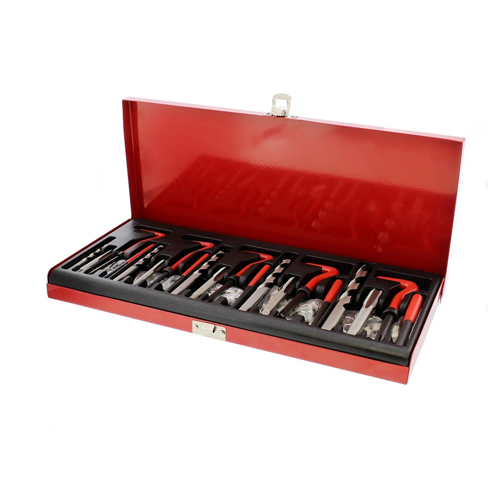 Metric M5 M6 M8 M10 M12 Set 131Pcs Stripped Thread Rethread Repair Kit Set