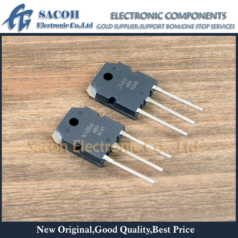 Новые оригинальные 2 пары 2SK1056 K1056 2SJ160 J160 TO-3P 7A 120 В, дополнительные силиконовые МОП-транзисторы
Новые оригинальные 2 пары 2SK1056 K1056 2SJ160 J160 TO-3P 7A 120 В, дополнительные силиконовые МОП-транзисторы
