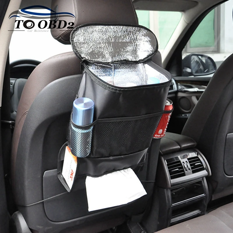 

Car Seat Organizer Auto Car Storage Bag Backseat Chair Holder Multi-Pocket Food Storage Travel Bag Auto Car Stowing Tidying Bag