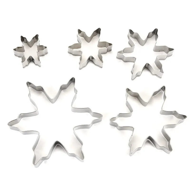 FEIGO Cookie Mold 5pcs 3DMetal Stainless Steel Biscuits Snowflake Tree Cookies Cutters Set for Kitchen Baking Supplies F432
FEIGO Cookie Mold 5pcs 3DMetal Stainless Steel Biscuits Snowflake Tree Cookies Cutters Set for Kitchen Baking Supplies F432