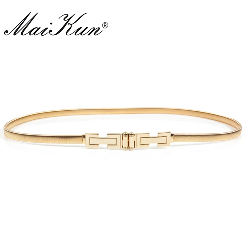 MaiKun Elastic Thin Belts for Women Luxury Gold Female Belt Designer Brand Belts for Dress
MaiKun Elastic Thin Belts for Women Luxury Gold Female Belt Designer Brand Belts for Dress