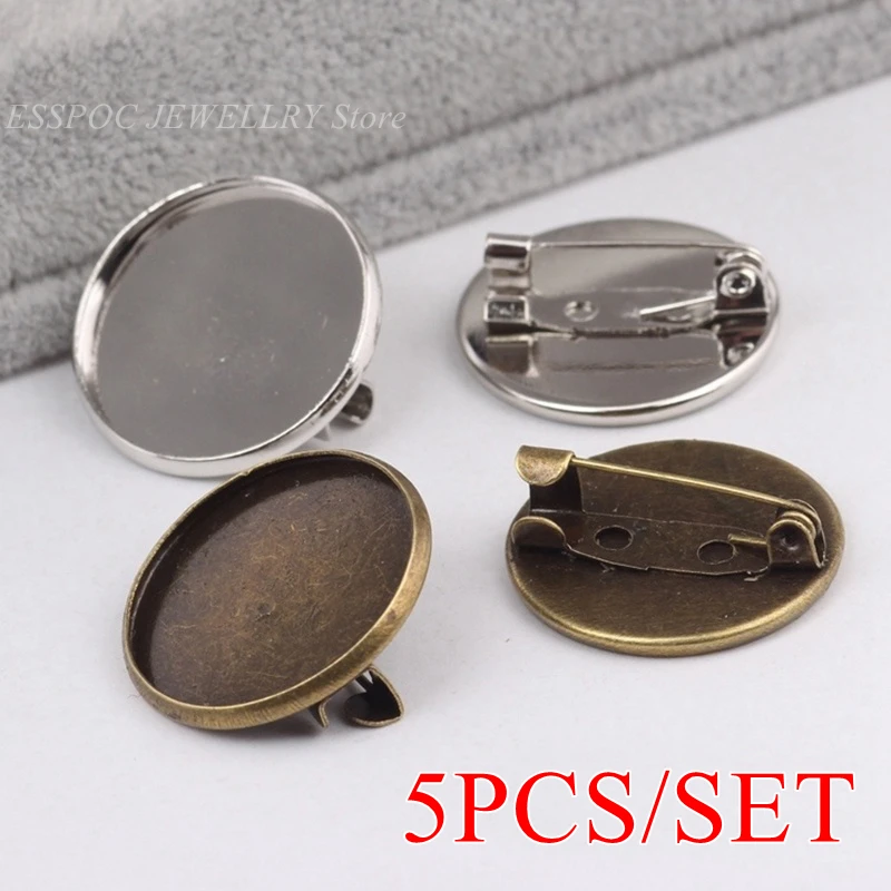 5 Pcs/lot 25Mm Diy Brooch Set Blank Blank Antique Silver-Plated Bronze Color Brooch Pin Suitable for Jewelry Making Handmade Bas
5 Pcs/lot 25Mm Diy Brooch Set Blank Blank Antique Silver-Plated Bronze Color Brooch Pin Suitable for Jewelry Making Handmade Bas