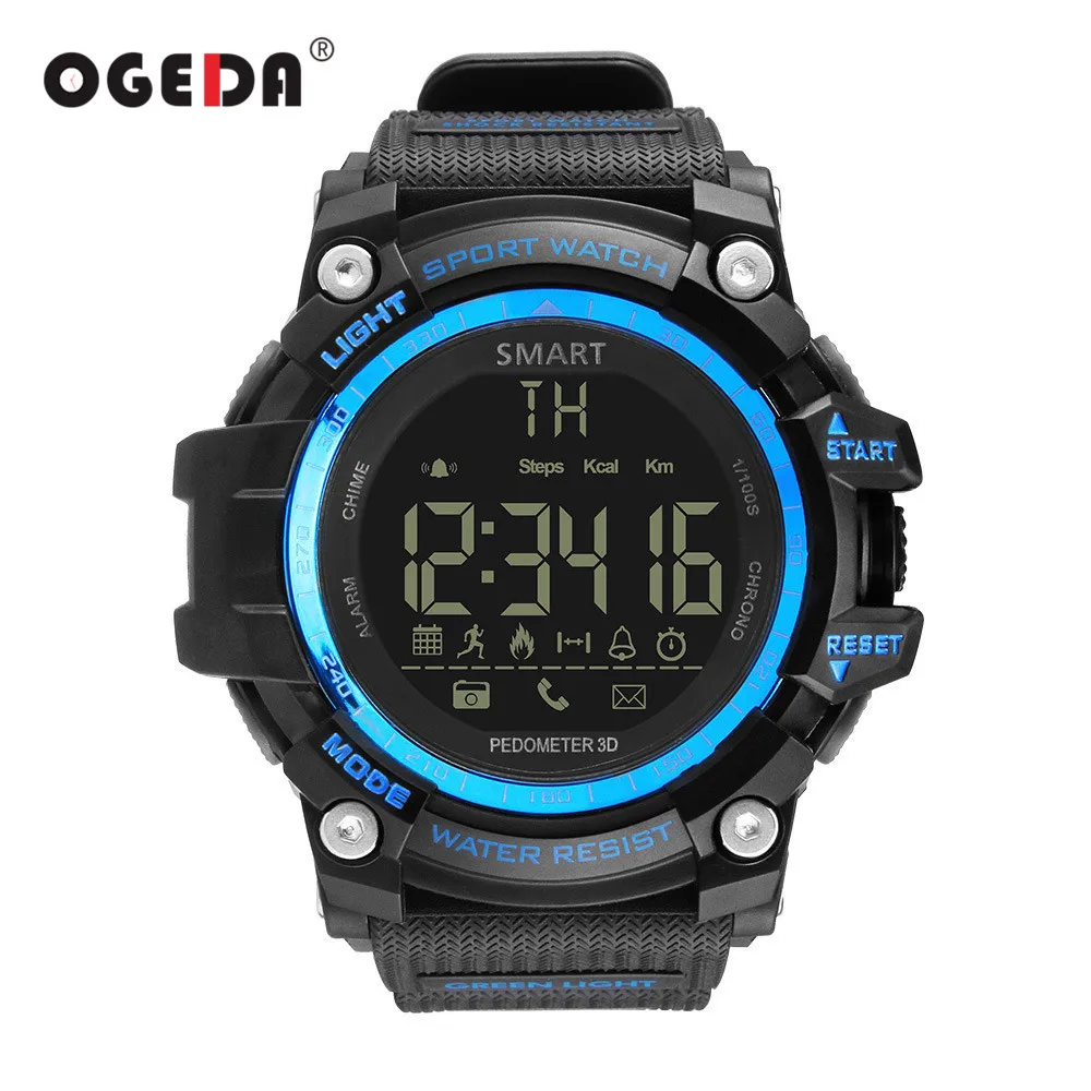 OGEDA Men Smart Watch Waterproof IP68 Swimming Ultra-long Standby Outdoor Bluetooth 4.0 Sport Smartwatch For IOS Android Phone | Наручные