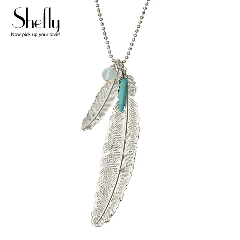 2pc Fashion Womens Vintage Long Necklace Jewelry Silver Color Simple Feather Pendant Necklaces Colar FGXL07319A
2pc Fashion Womens Vintage Long Necklace Jewelry Silver Color Simple Feather Pendant Necklaces Colar FGXL07319A