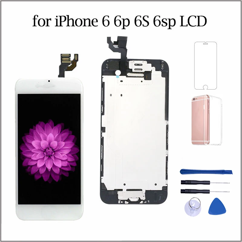 AAA++ LCD For iPhone 6 6s plus Display Full Set Digitizer Assembly Touch Screen Replacement Module with Front Camera Home Button
AAA++ LCD For iPhone 6 6s plus Display Full Set Digitizer Assembly Touch Screen Replacement Module with Front Camera Home Button