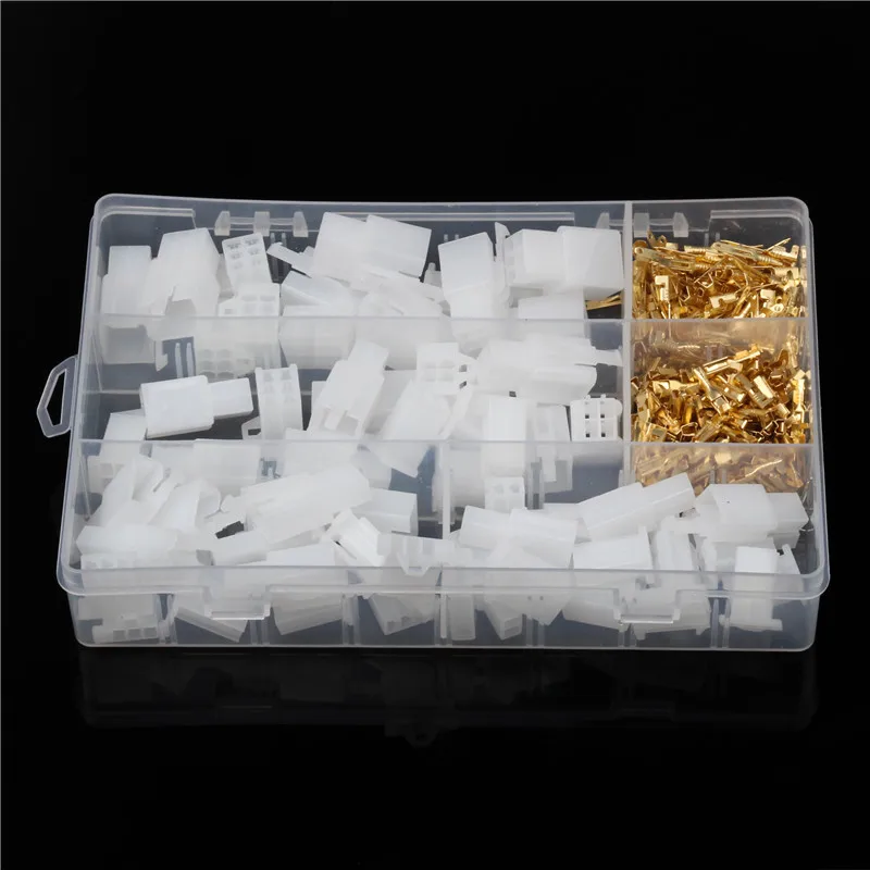 380 PCS Automobile 2.54mm Jumper Pin Housing Gold Plated Connectors Kit With Box White Nylon Male/Female Terminals Set
380 PCS Automobile 2.54mm Jumper Pin Housing Gold Plated Connectors Kit With Box White Nylon Male/Female Terminals Set