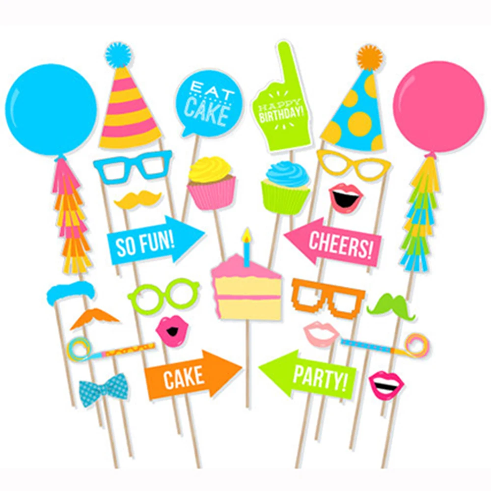28pcs Anniversary Party Favor Decorations DIY Balloon Photobooth Props Birthday Anniversary Photo Booth Props Party Supplies
28pcs Anniversary Party Favor Decorations DIY Balloon Photobooth Props Birthday Anniversary Photo Booth Props Party Supplies