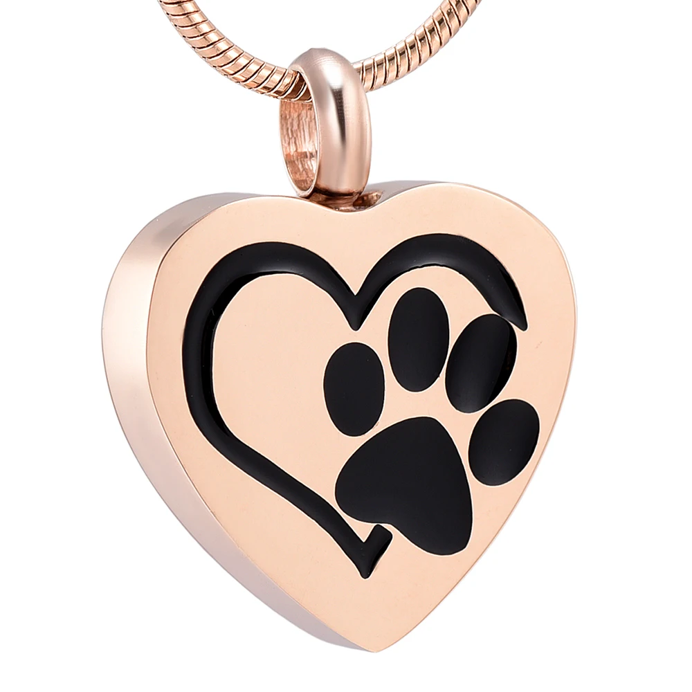 LKJ11327 Black Pet Paw Engraving Heart Urn Necklace Holding Ashes KEEPSAKE JEWELLERY Funeral Casket Screw Locket
LKJ11327 Black Pet Paw Engraving Heart Urn Necklace Holding Ashes KEEPSAKE JEWELLERY Funeral Casket Screw Locket