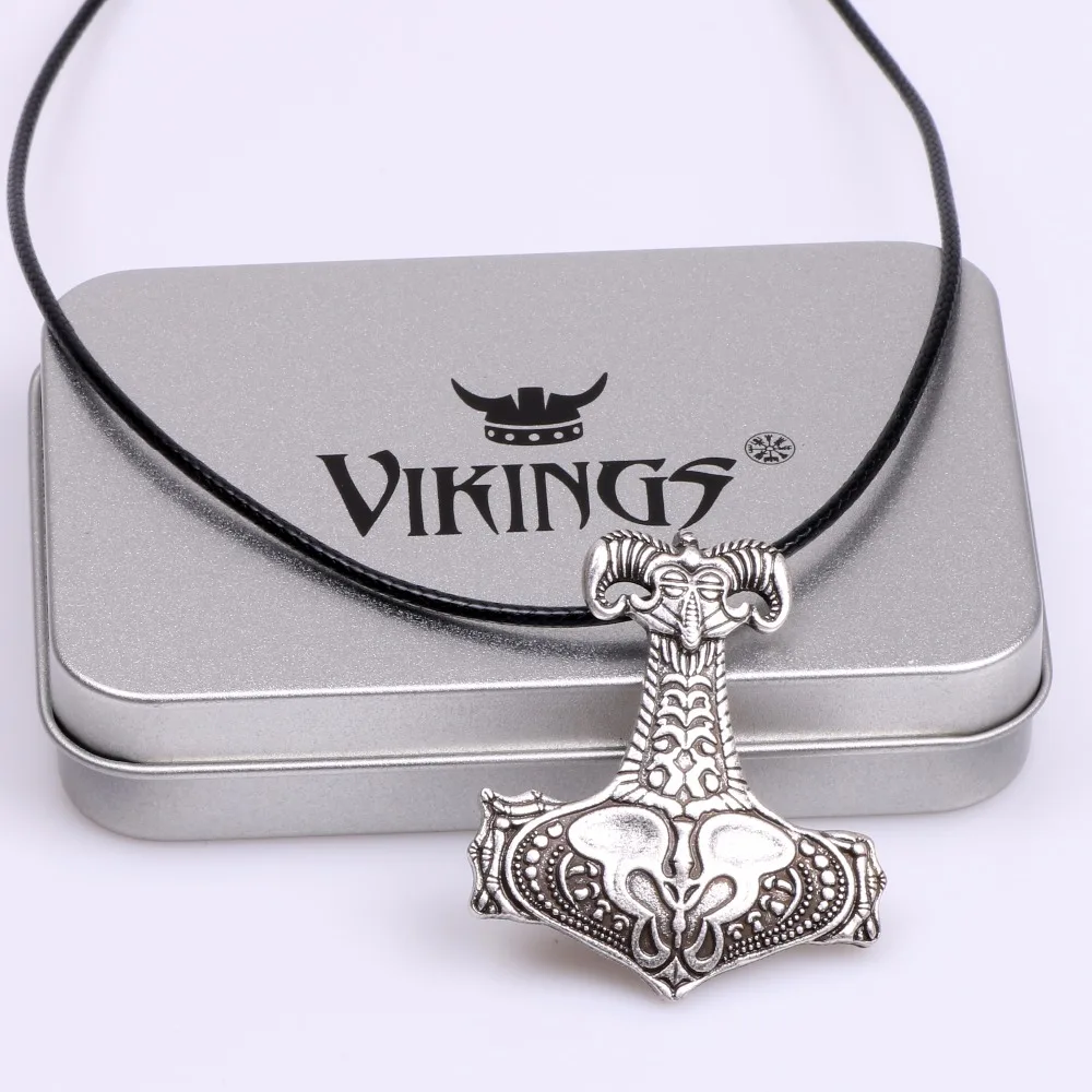 Norse Viking Mjolnir Amulet Necklace Goat Thor's Hammer Triskele Knotwork Skeleton Android Christmas Gift Men Women Jewelry
Norse Viking Mjolnir Amulet Necklace Goat Thor's Hammer Triskele Knotwork Skeleton Android Christmas Gift Men Women Jewelry