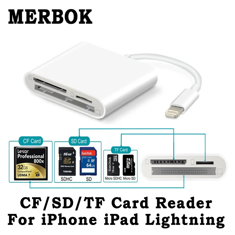 Картридер SD TF CF, комплект для цифровой камеры, совместимый кабель OTG для передачи данных, не требуется приложение для Apple iPhone iPad Mini / Pro Air iOS ...
Картридер SD TF CF, комплект для цифровой камеры, совместимый кабель OTG для передачи данных, не требуется приложение для Apple iPhone iPad Mini / Pro Air iOS ...