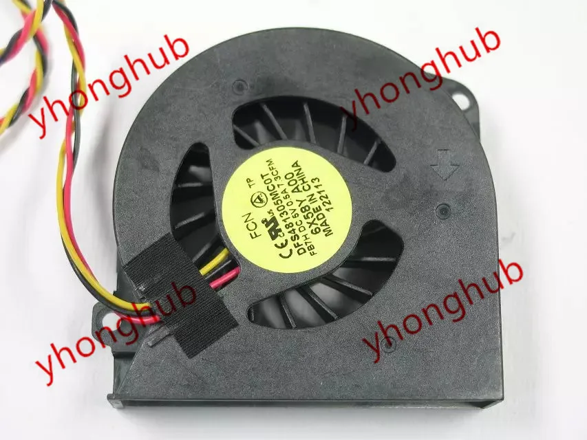 FCN DFS481305MC0T FB7H DC 5V 0.5A 3-проводной серверный вентилятор охлаждения ноутбука
FCN DFS481305MC0T FB7H DC 5V 0.5A 3-проводной серверный вентилятор охлаждения ноутбука