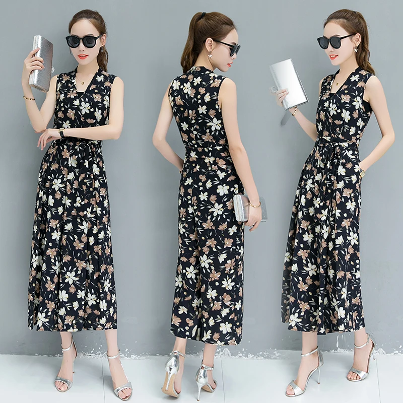 Jumpsuit chiffon wide-legged pants suit jumpsuits women summer loose couture v neck sleeveless print lady casual outfit vetidos
Jumpsuit chiffon wide-legged pants suit jumpsuits women summer loose couture v neck sleeveless print lady casual outfit vetidos