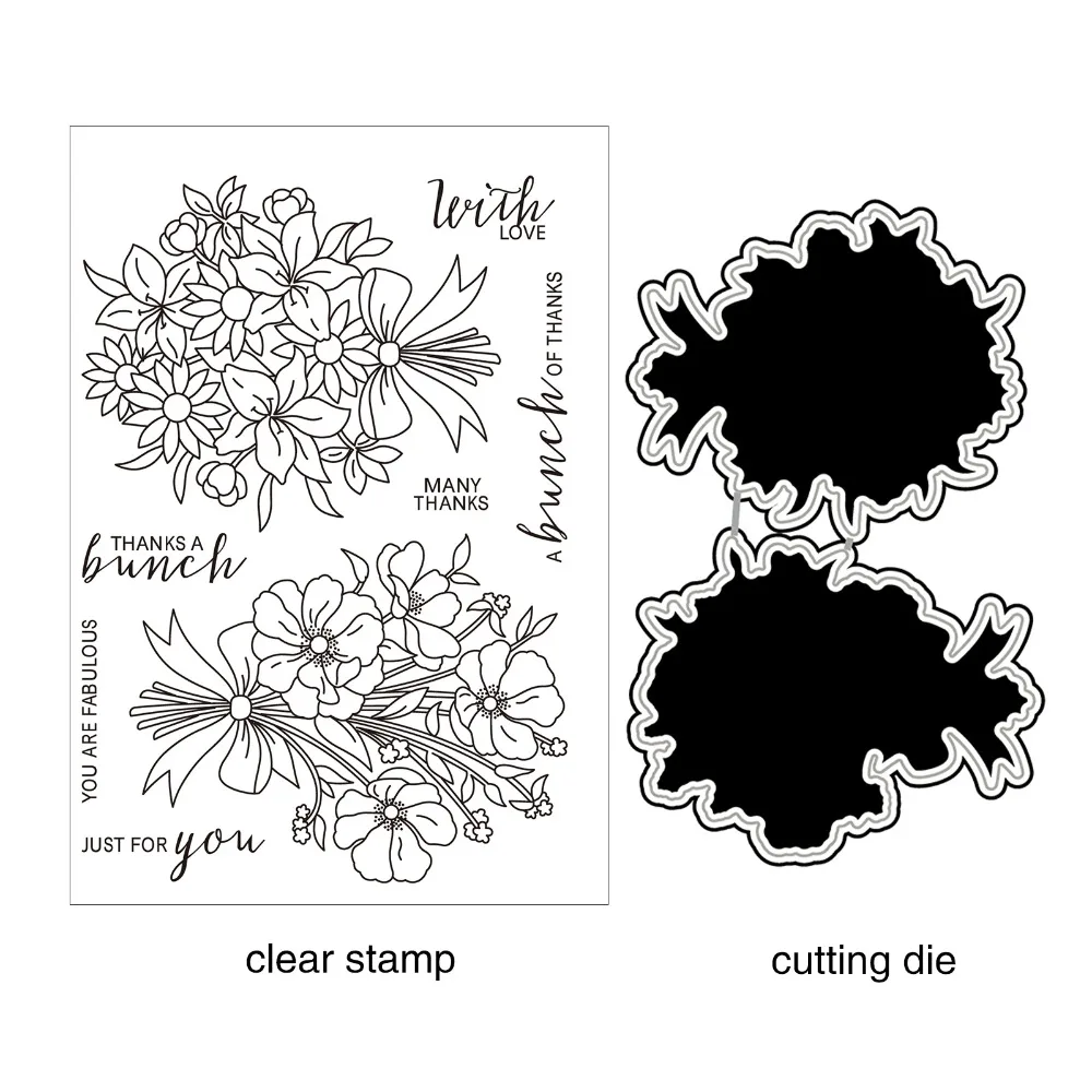 ZhuoAng Beautiful Flowers/Bouquet Cutting Dies Clear Stamps For DIY Scrapbooking/Card Making Decorative Silicone Stamp Crafts
ZhuoAng Beautiful Flowers/Bouquet Cutting Dies Clear Stamps For DIY Scrapbooking/Card Making Decorative Silicone Stamp Crafts