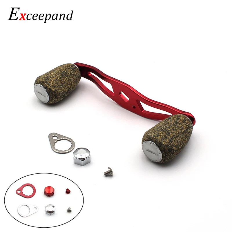 Excepand резиновые пробковые ручки красная Рыболовная катушка ручка для Abu Garcia Daiwa