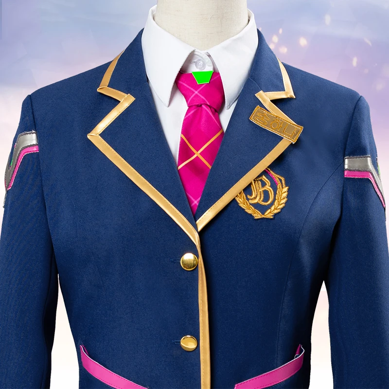 7PCS OW DVA D.VA Hana Song Young School women Cosplay Costume Halloween girl Carnival costumes and wig School uniform skirt sock
7PCS OW DVA D.VA Hana Song Young School women Cosplay Costume Halloween girl Carnival costumes and wig School uniform skirt sock
