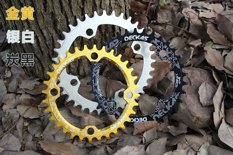 Кольцо цепи велосипеда Узкие Широкие зубья NW 104BCD Овальный Круглый chainwheel MTB bike single