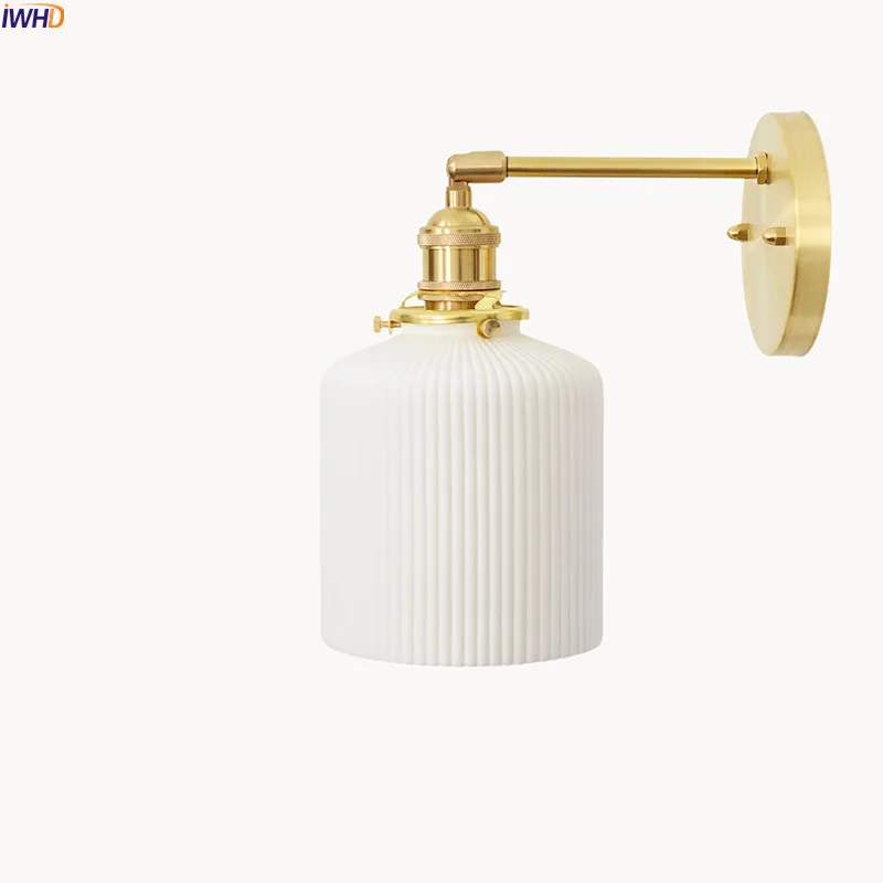 IWHD Japanese Style Creamic LED Wall Lamp Beisde Bedroom Living Room Nordic Copper Wall Lights Sconces Lamparas De Pared
IWHD Japanese Style Creamic LED Wall Lamp Beisde Bedroom Living Room Nordic Copper Wall Lights Sconces Lamparas De Pared