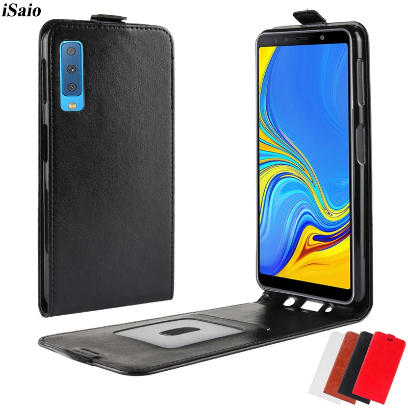 Флип чехол для Samsung Galaxy A7 2018 A750 кожаный A 7 A750F мягкий телефона из ТПУ|Бамперы| |