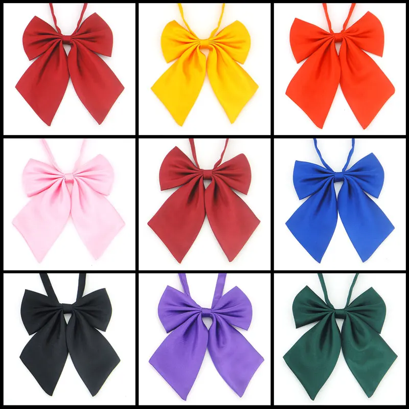 1Piece Classic Japanese School Girls JK Uniform Bow Tie Cute Pure Colors Lolita Necktie 9 Colors Cosplay
1Piece Classic Japanese School Girls JK Uniform Bow Tie Cute Pure Colors Lolita Necktie 9 Colors Cosplay