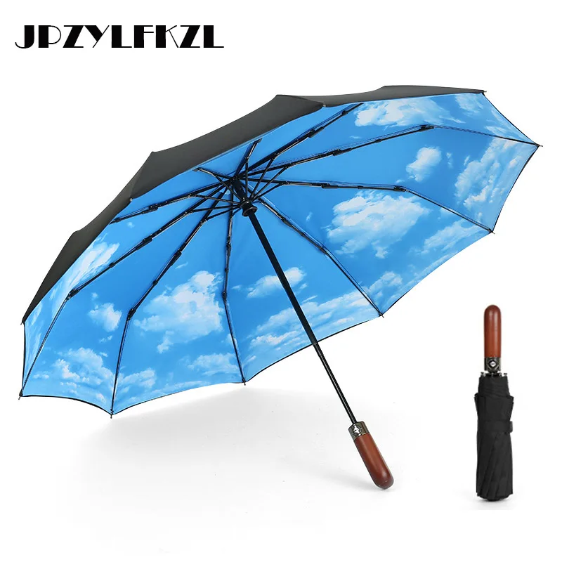 10k Wooden Handle Wind Resistant Automatic Umbrella Rain Women Auto Luxury Big Windproof Umbrellas Rain For Men Black Coating
10k Wooden Handle Wind Resistant Automatic Umbrella Rain Women Auto Luxury Big Windproof Umbrellas Rain For Men Black Coating