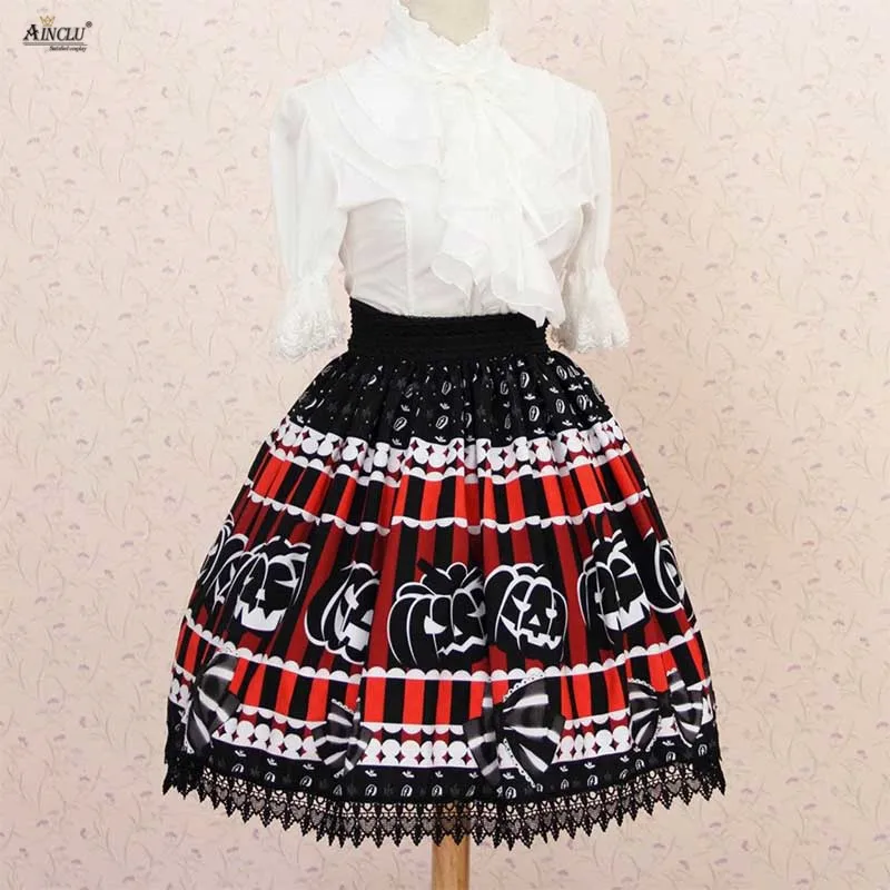 Lace Dress Skirts Lolita Sweet Princess Black Halloween Pumpkin Little Devil Printed Pleated Lolita Lace Skirts Party Cosplay
Lace Dress Skirts Lolita Sweet Princess Black Halloween Pumpkin Little Devil Printed Pleated Lolita Lace Skirts Party Cosplay