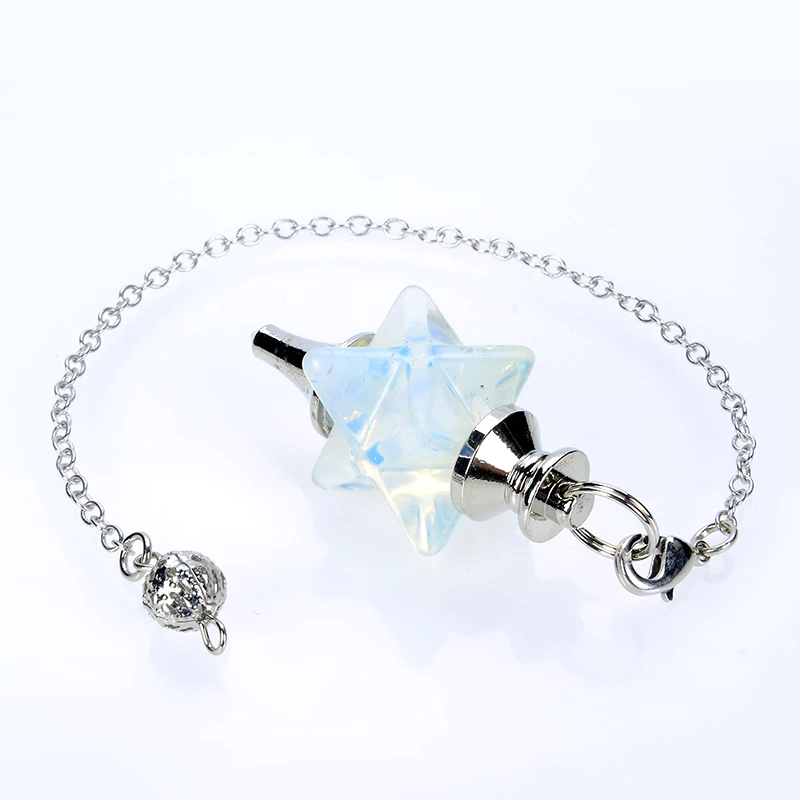 Women Men Big Natural Stone Merkaba Pendulum for Dowsing Divining Wicca Reiki White Pink Crystal Metaphysical Spiritual Pendant
Women Men Big Natural Stone Merkaba Pendulum for Dowsing Divining Wicca Reiki White Pink Crystal Metaphysical Spiritual Pendant